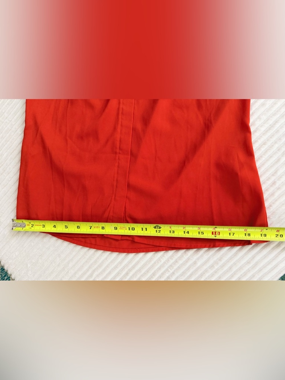 NWOT Calvin Klein Women's Orange Silky Tulip-Sleeve Blouse Medium - Picture 10 of 14
